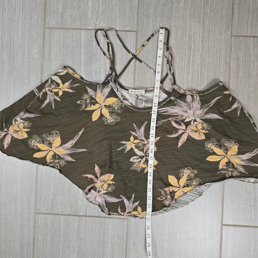 Free People We The Free Hey Girl Tank Strappy Top LG Army Combo RRP£42 - Picture 5 of 7